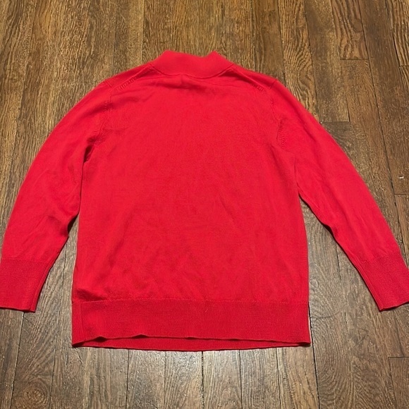 Moth by Anthropologie Red Wool Blend Mock Turtleneck Sweater - Picture 4 of 4